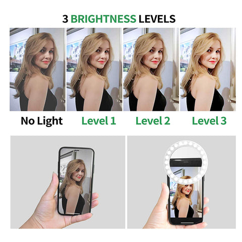 Anneau lumineux pour selfies