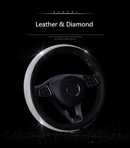 Diamond Leather Steering Wheel Cover