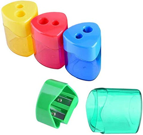 Colorful Compact Pencil Sharpener (  4 Packs )