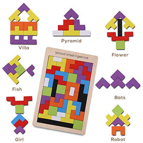 Wooden Puzzle Brain Teasers Game