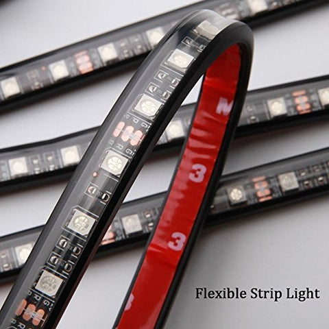 Car LED Strip Light, 12V Multicolor 48 LEDS