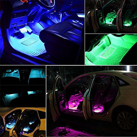 Car LED Strip Light, 12V Multicolor 48 LEDS