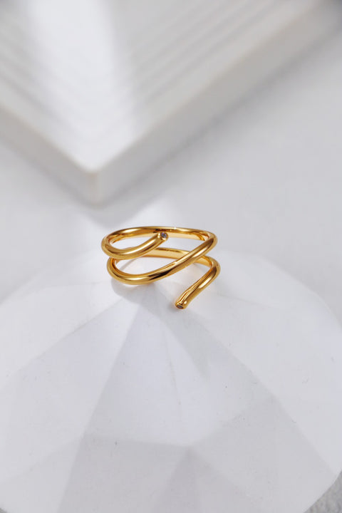 Gold Plated Spring Ring