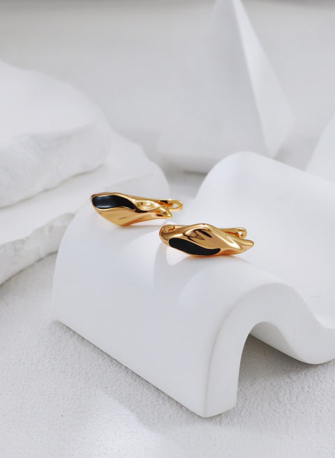 Gold Plated Glaze Drops Earrings